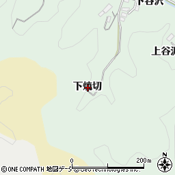福島県伊達郡川俣町飯坂下焼切周辺の地図