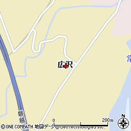 新潟県東蒲原郡阿賀町広沢周辺の地図