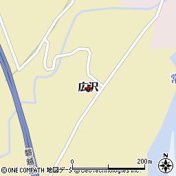 新潟県阿賀町（東蒲原郡）広沢周辺の地図