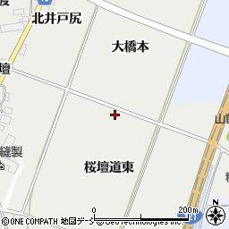 福島県喜多方市岩月町喜多方桜壇道東周辺の地図