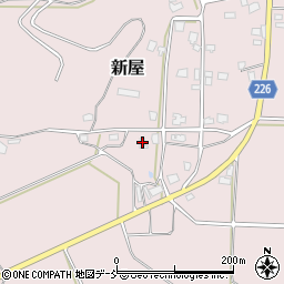 新潟県五泉市新屋310周辺の地図