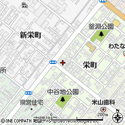 新潟県加茂市栄町7-16周辺の地図