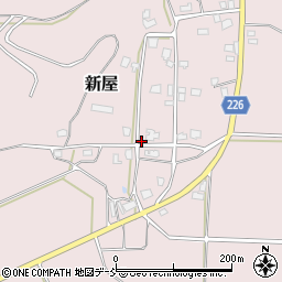 新潟県五泉市新屋330周辺の地図