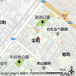 新潟県加茂市栄町9周辺の地図