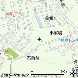 福島県福島市松川町小家場周辺の地図