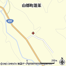 福島県喜多方市山都町蓬莱中島周辺の地図