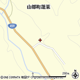福島県喜多方市山都町蓬莱（中島）周辺の地図