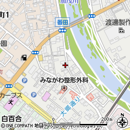 新潟県加茂市番田11-26周辺の地図