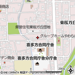 福島県喜多方市東桜ガ丘2丁目162周辺の地図