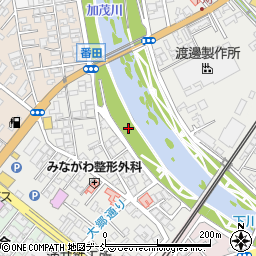 新潟県加茂市番田10周辺の地図