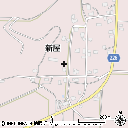 新潟県五泉市新屋327周辺の地図