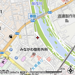 新潟県加茂市番田10-12周辺の地図