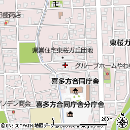 福島県喜多方市東桜ガ丘2丁目155周辺の地図