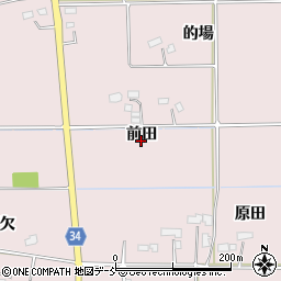 福島県南相馬市原町区深野前田周辺の地図