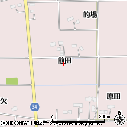 福島県南相馬市原町区深野（前田）周辺の地図