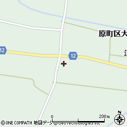 福島県南相馬市原町区大原（北前田）周辺の地図