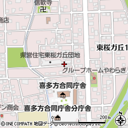 福島県喜多方市東桜ガ丘2丁目148周辺の地図