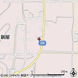 新潟県五泉市新屋275周辺の地図
