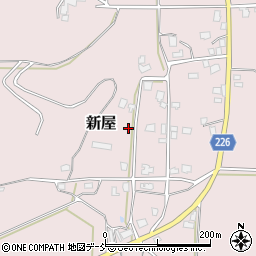 新潟県五泉市新屋322-1周辺の地図