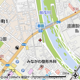 新潟県加茂市番田13-22周辺の地図
