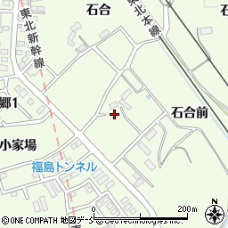 福島県福島市松川町石合前周辺の地図