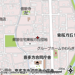 福島県喜多方市東桜ガ丘2丁目136周辺の地図