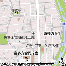 福島県喜多方市東桜ガ丘2丁目119周辺の地図