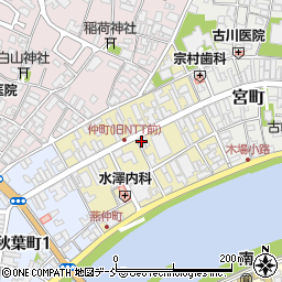 新潟県燕市仲町周辺の地図