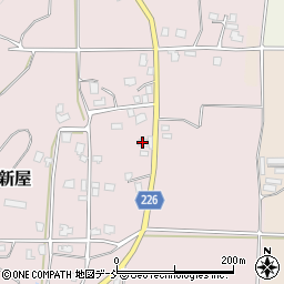 新潟県五泉市新屋265周辺の地図