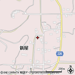新潟県五泉市新屋342周辺の地図