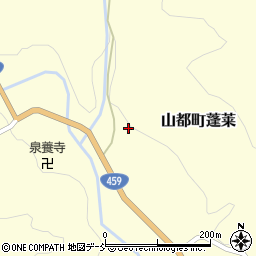 福島県喜多方市山都町蓬莱上川原周辺の地図