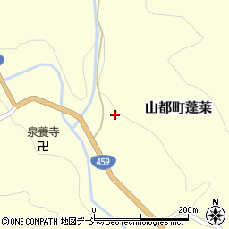 福島県喜多方市山都町蓬莱（上川原）周辺の地図