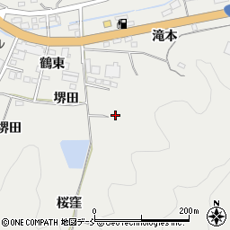 福島県川俣町（伊達郡）鶴沢（北向）周辺の地図