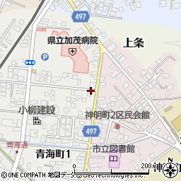 加茂停車場線周辺の地図