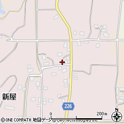 新潟県五泉市新屋152周辺の地図