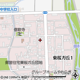 福島県喜多方市東桜ガ丘2丁目98周辺の地図