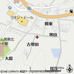福島県伊達郡川俣町鶴沢古堺田周辺の地図