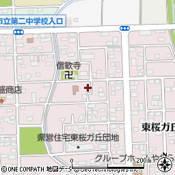 福島県喜多方市東桜ガ丘2丁目43周辺の地図