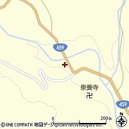 福島県喜多方市山都町蓬莱稲荷前周辺の地図