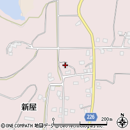 新潟県五泉市新屋254周辺の地図