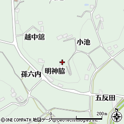 福島県福島市飯野町大久保小池17周辺の地図
