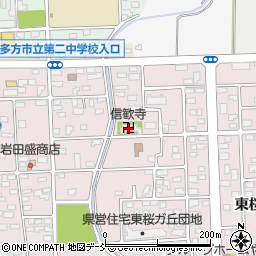 福島県喜多方市松山町村松谷地田周辺の地図