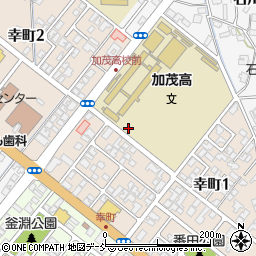新潟県加茂市幸町周辺の地図