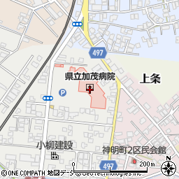新潟県立加茂病院周辺の地図