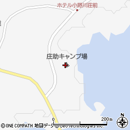 庄助キャンプ場周辺の地図