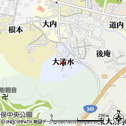 福島県伊達郡川俣町大清水周辺の地図