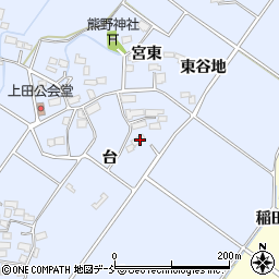 福島県喜多方市岩月町宮津台周辺の地図