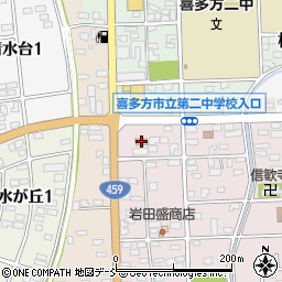セブンイレブン喜多方桜が丘店周辺の地図