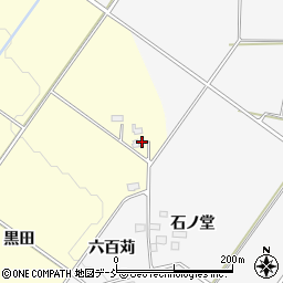 福島県喜多方市岩月町橿野黒田周辺の地図