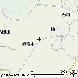 福島県福島市飯野町明治燈篭木周辺の地図